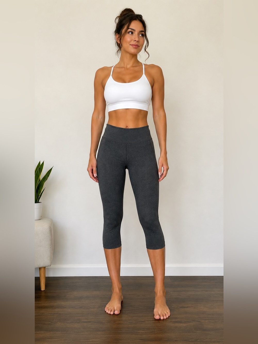 IVY PARK Grey Capri Leggings Size M